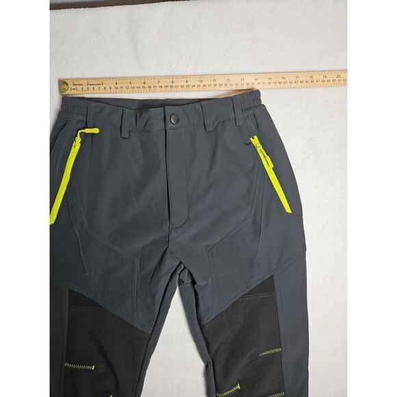 Men's Thermal Hiking Pants Softshell Waterproof Winter Outdoor Ski Snow Trousers - Picture 6 of 10